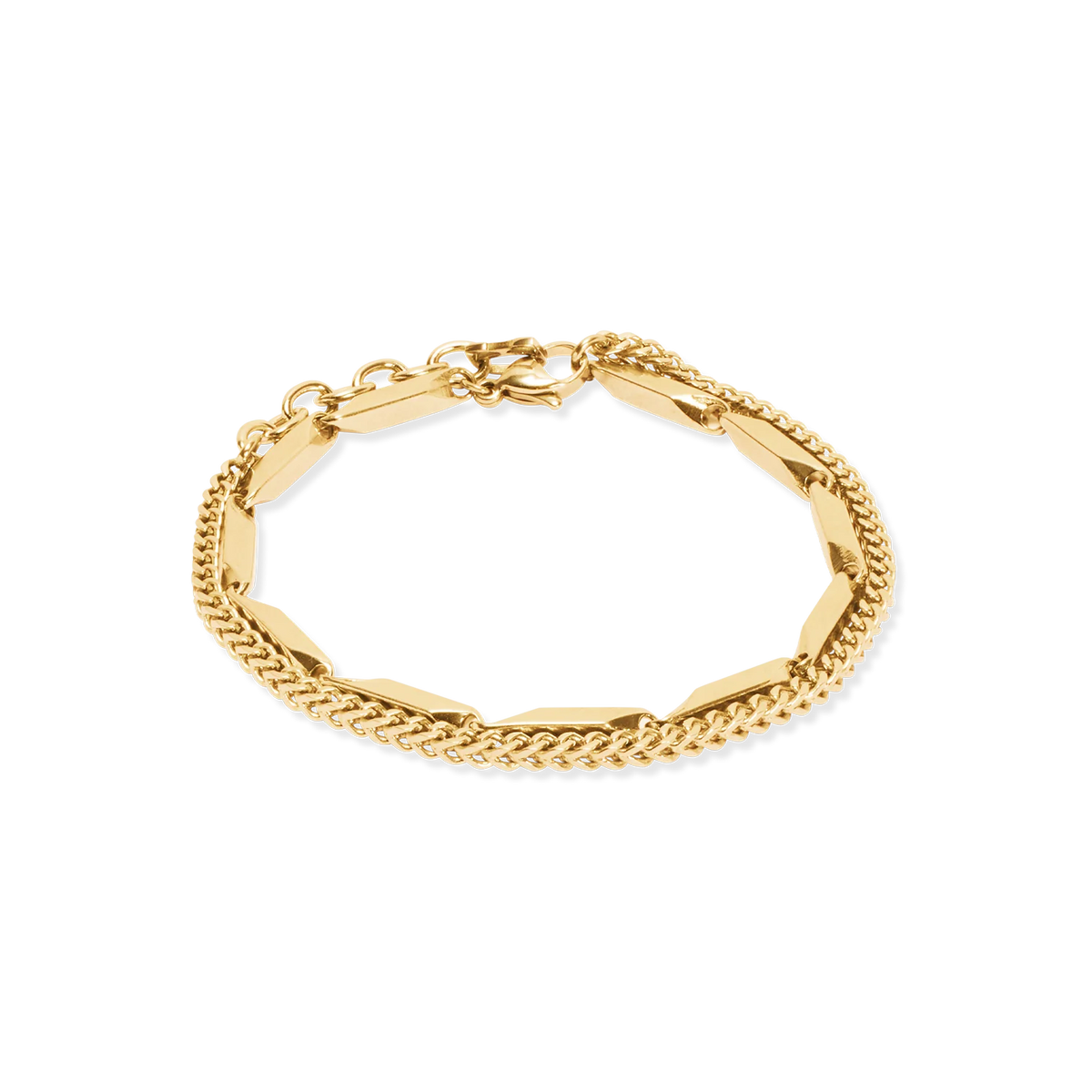 Bracciale Coeur de Lion Twisted Layers oro in acciaio inox, CICCO Gioielleria