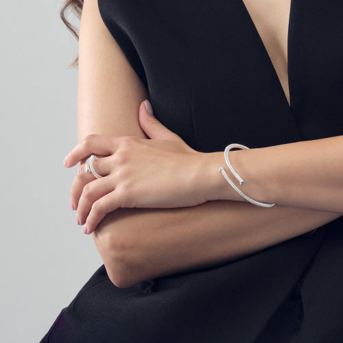 UNOAERRE - 2571 Bracciale chiodo argentato