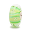 Trollbeads TGLBE-10129 Bolle di Primavera – Bead in vetro artigianale verde chiaro – Cicco Gioielleria