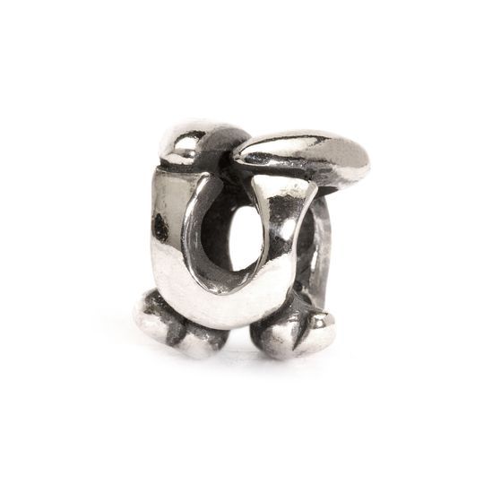Trollbeads TAGBE-10080 Lettera U – Bead in argento sterling 925, collezione Alfabeto, da CICCO Gioielleria
