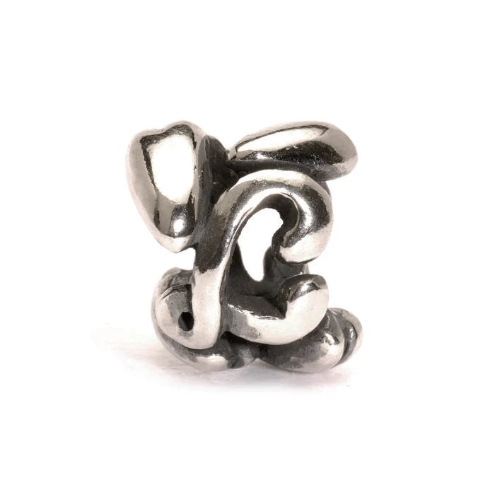 Trollbeads TAGBE-10071 Lettera L – Bead in argento sterling 925, Collezione Museo, da CICCO Gioielleria
