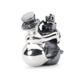 Charm Trollbeads TAGBE-30124 Pupazzo di Neve e Lady Disgelo - dettaglio argento 925