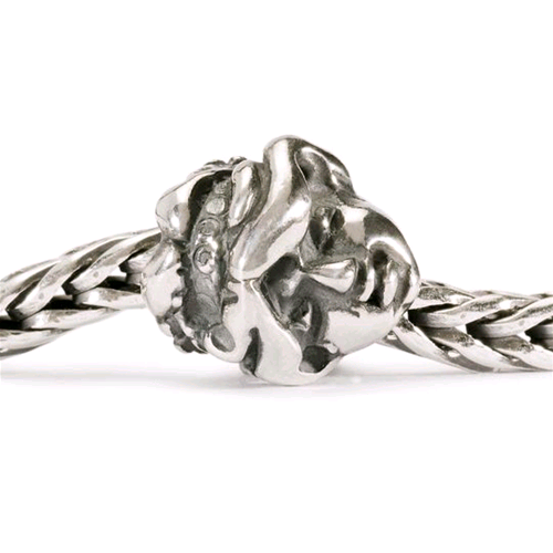 Trollbeads TAGBE-30109 Vergine Analitica – Bead argento indossato su bracciale – CICCO Gioielleria