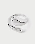 Anello PDPAOLA Orbit ANB2-D74-12 - angolazione alternativa argento rodio