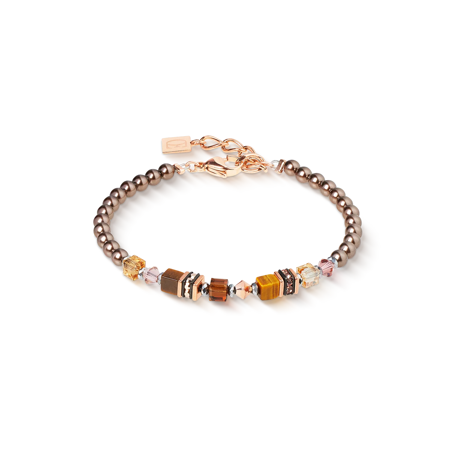 COEUR DE LION - 2103301100 Bracciale Princess Earth Glow oro rosa-marrone