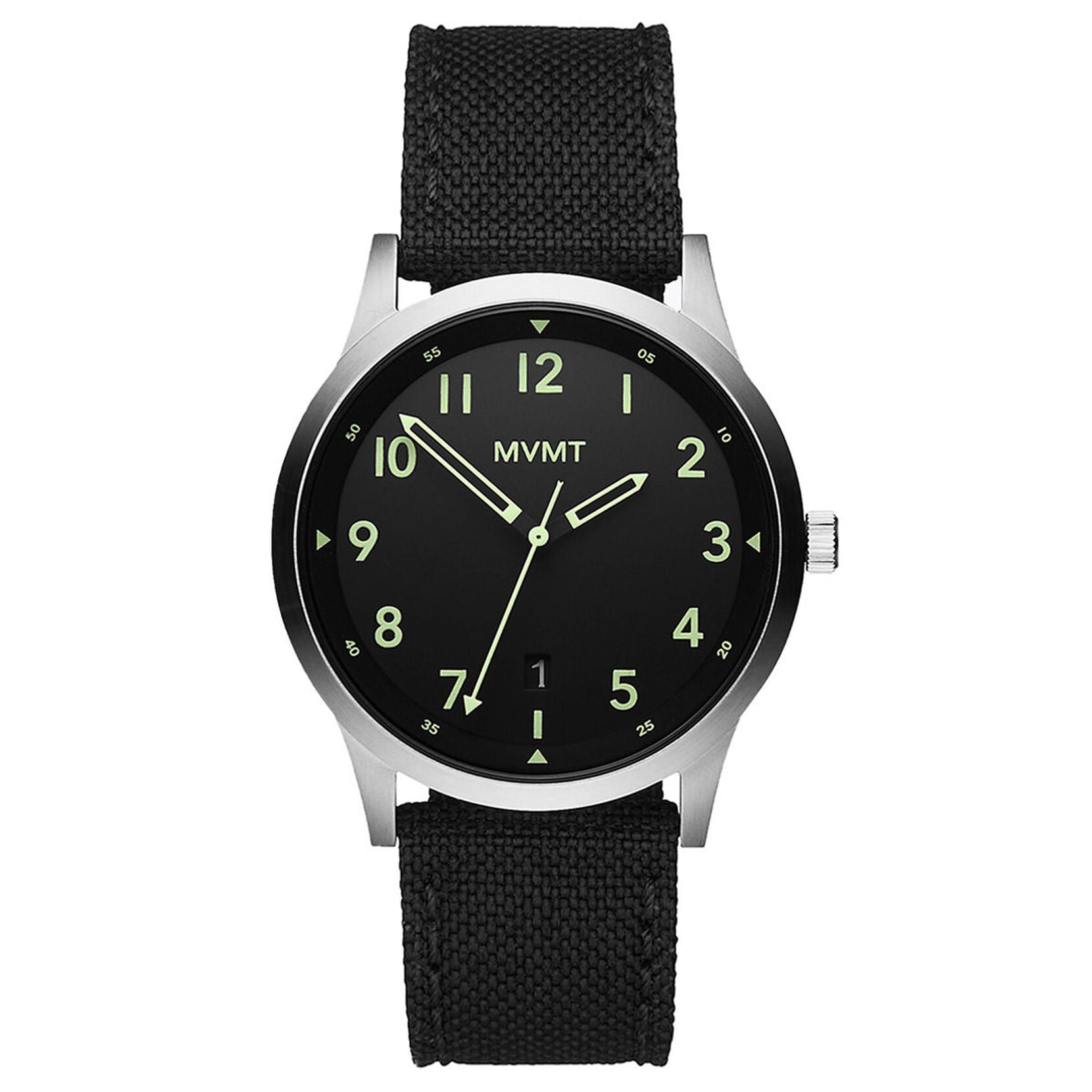 MVMT Field Grid 28000013-D – Orologio uomo acciaio militare cinturino nylon nero