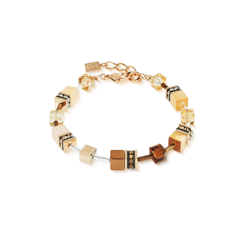 COEUR DE LION - 2838301100 Bracciale Iconico GeoCUBE® Mocha Mousse