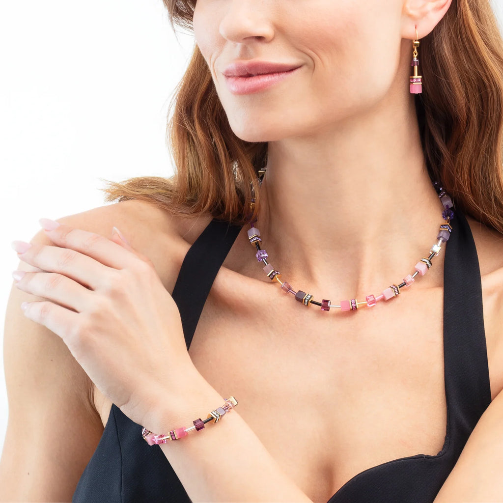Bracciale Coeur de Lion GeoCUBE® Iconic Rosa-Lilla – Dettaglio – Cicco Gioielleria