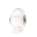 Trollbeads TGLBE-10231 Bolle Bianche – Bead in vetro di Murano e argento 925, edizione ritirata – Cicco Gioielleria