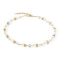 COEUR DE LION - 3018101416 Collana GeoCUBE® Iconic Nature oro-bianco