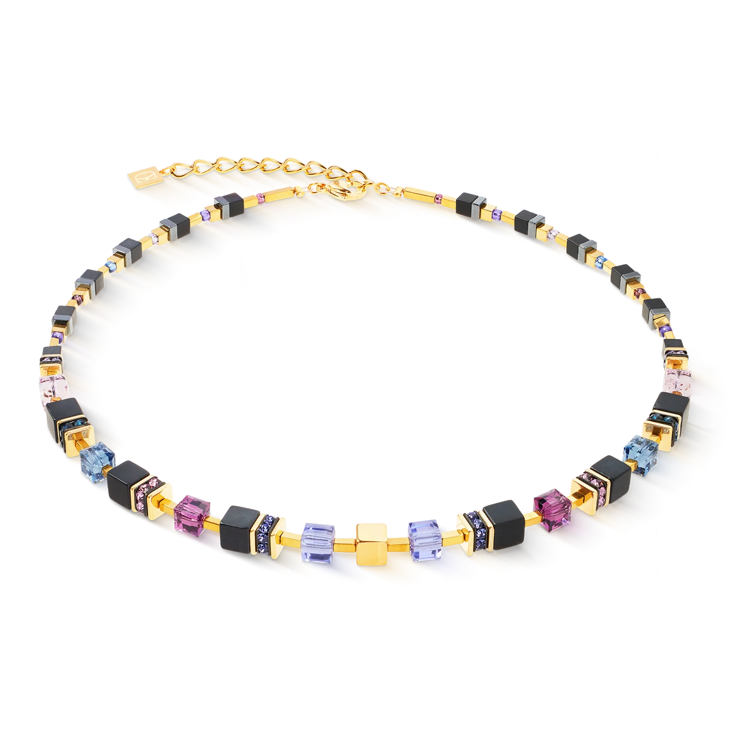 COEUR DE LION - 3043101308 Collana GeoCUBE® Precious Classic Blue Moon oro