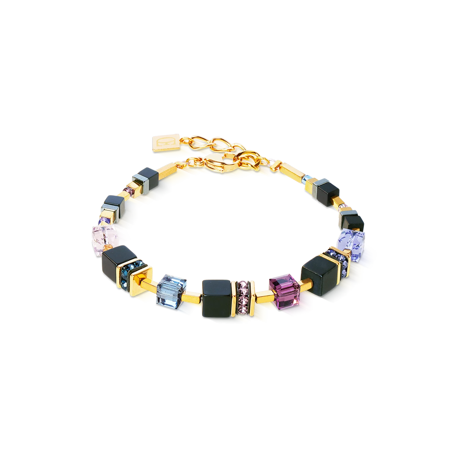 COEUR DE LION - 3043301308 Bracciale GeoCUBE® Precious Classic Blue Moon oro