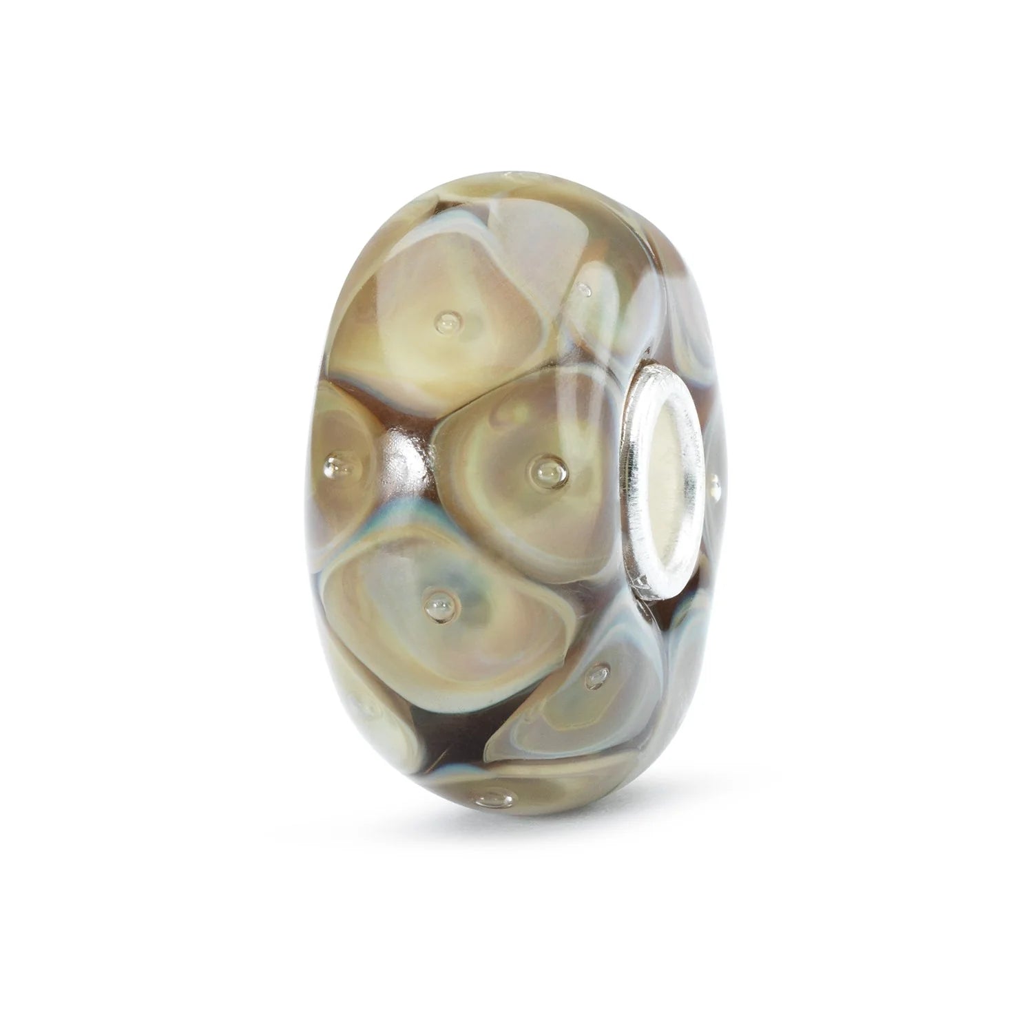 Trollbeads Forza della Natura TGLBE-10398 – Bead in vetro di Murano lavorato a mano con anima in argento 925 | Cicco Gioielleria