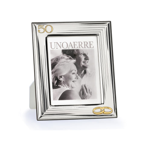 UNOAERRE - 5405 Cornice portafoto in argento bianco