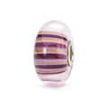 Trollbeads Polvere di Stelle TGLBE-10425 – Bead in vetro lilla con strisce dorate, edizione Museo Trollbeads da CICCO Gioielleria