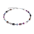Collana Coeur de Lion GeoCUBE® Iconic Precious Twilight – Collana con quarzo fumé, onice, howlite e cristalli Swarovski® da Cicco Gioielleria