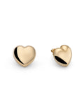 Orecchini Argento 925 Dorato con Cuore – UNOAERRE da CICCO Gioielleria
