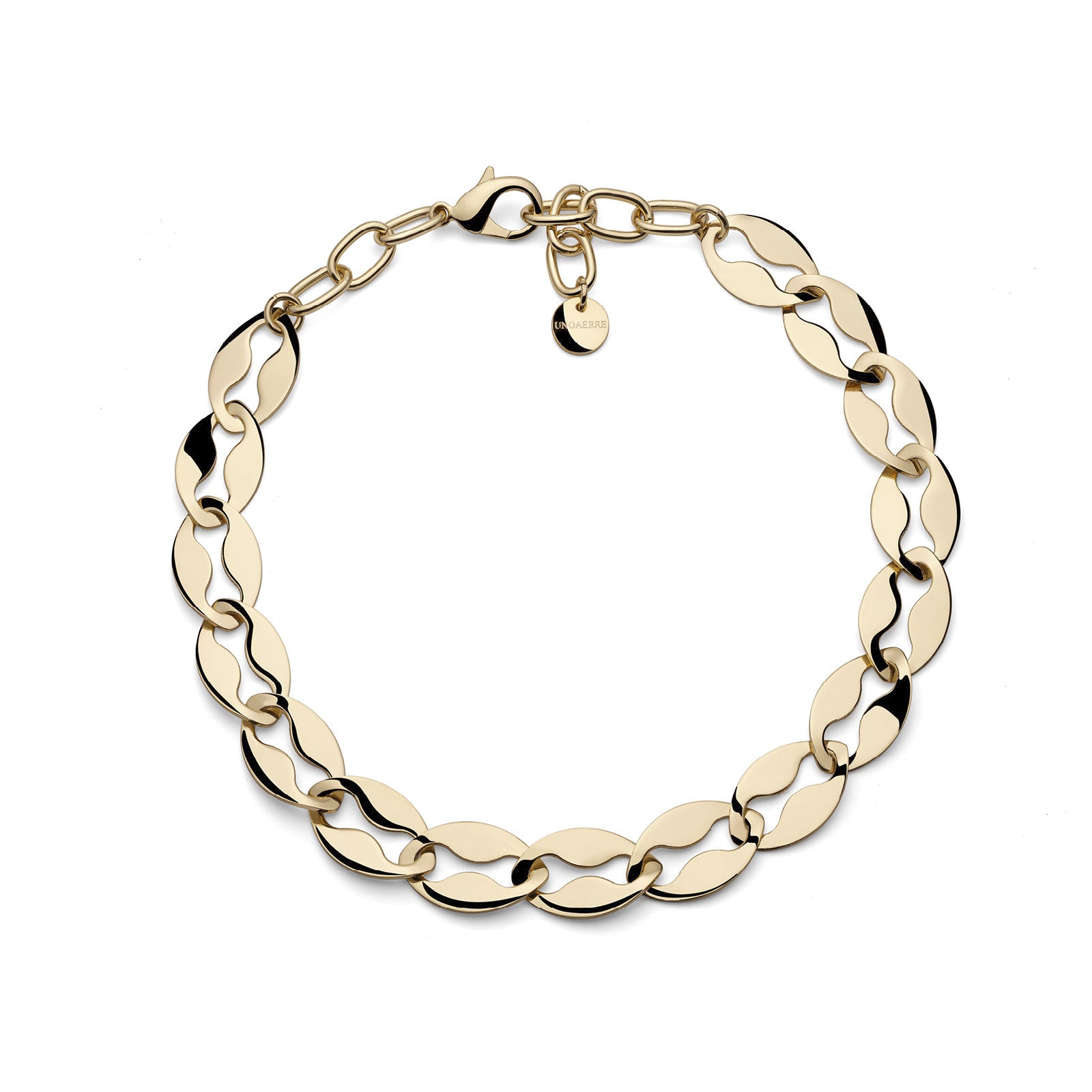 UNOAERRE - 2655 Collana maglia marina dorata