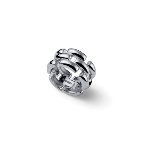 UNOAERRE - Anello Panthere in Argento 925 rodiato | CICCO Gioielleria