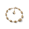 UNOAERRE - Bracciale Dorato Satinato in Argento 925 placcato oro con perle ovali | CICCO Gioielleria