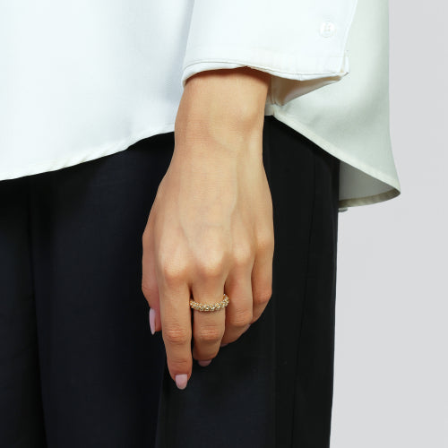 UNOAERRE ARGENTO - 6684 Fedina in argento dorato Chicco