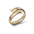 Bracciale Rigido Tubogas Dorato Piatto UNOAERRE - design italiano - CICCO Gioielleria
