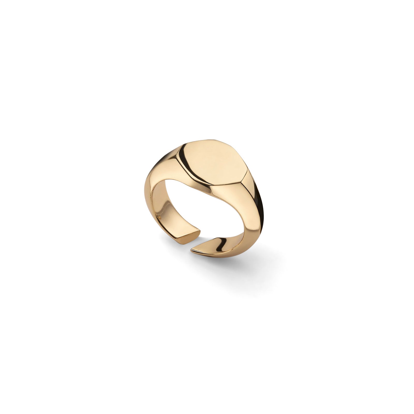 Anello Chevalier Dorato UNOAERRE - vista frontale - CICCO Gioielleria