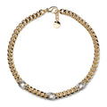 Collana Bicolore Grumetta e Zirconi UNOAERRE - design italiano - CICCO Gioielleria