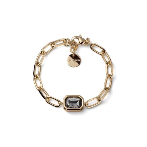 UNOAERRE - 2823 Bracciale Joya catena e cristallo grigio