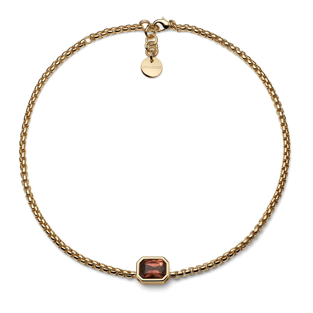 Collana Joya Cristallo Marrone UNOAERRE - design italiano - CICCO Gioielleria
