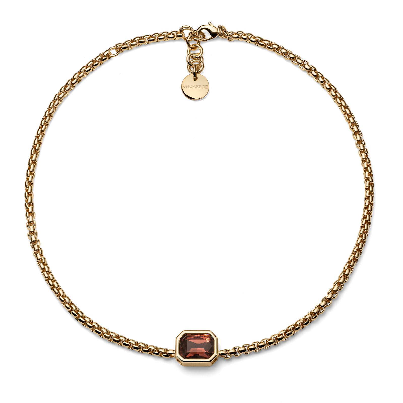 UNOAERRE - 2830 Collana Joya cristallo marrone