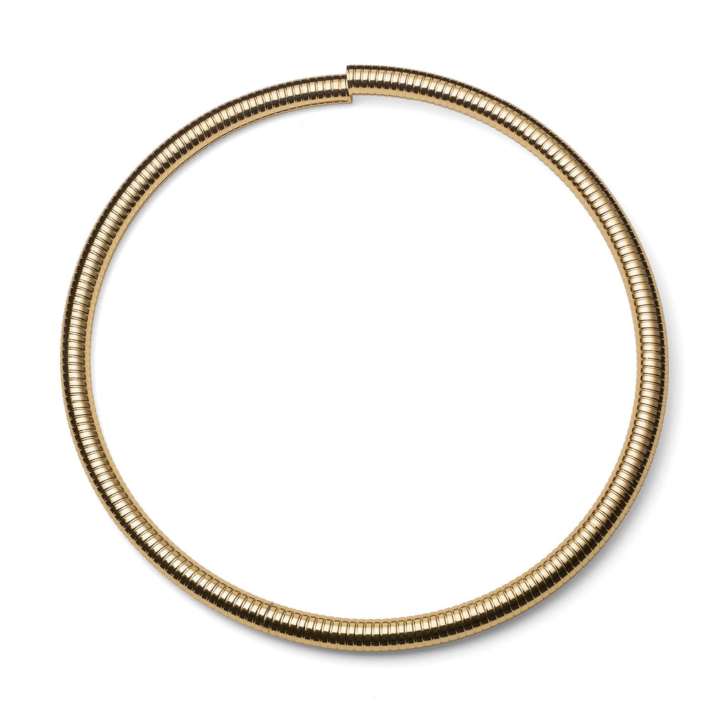 Collana Rigida Tubogas Dorata UNOAERRE - design italiano - CICCO Gioielleria