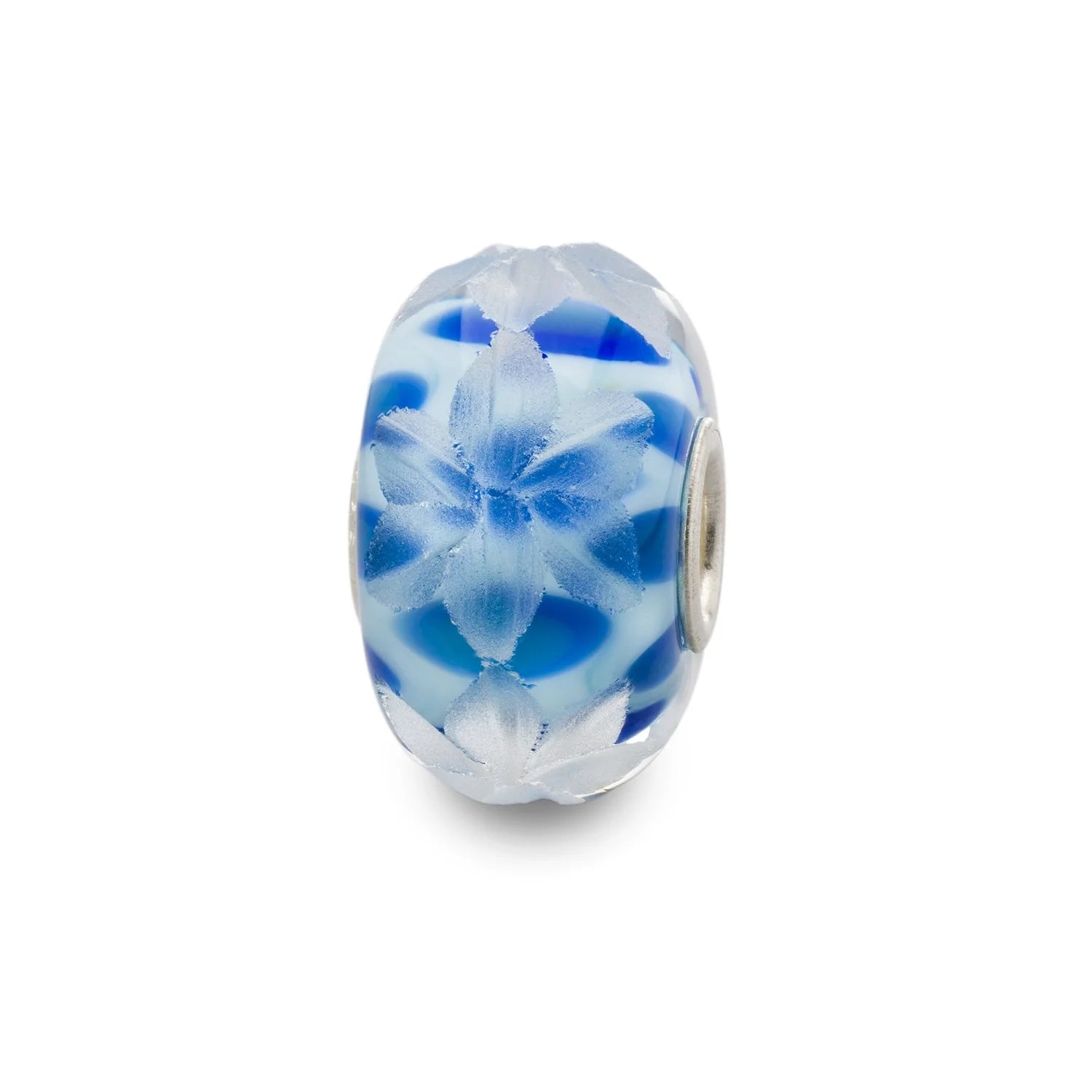 Trollbeads TGLBE-30049 Fiore di Mirtillo – Bead vetro sfaccettato blu edizione limitata Trollbeads Day 2020