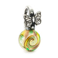 Trollbeads Giardino delle Farfalle TAGPE-00083 – Pendente argento 925 e vetro di Murano – CICCO Gioielleria