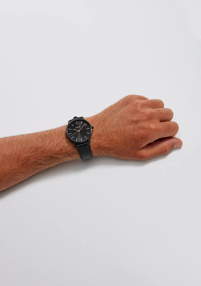 NIXON - A1058-957 - Porter Leather Nero