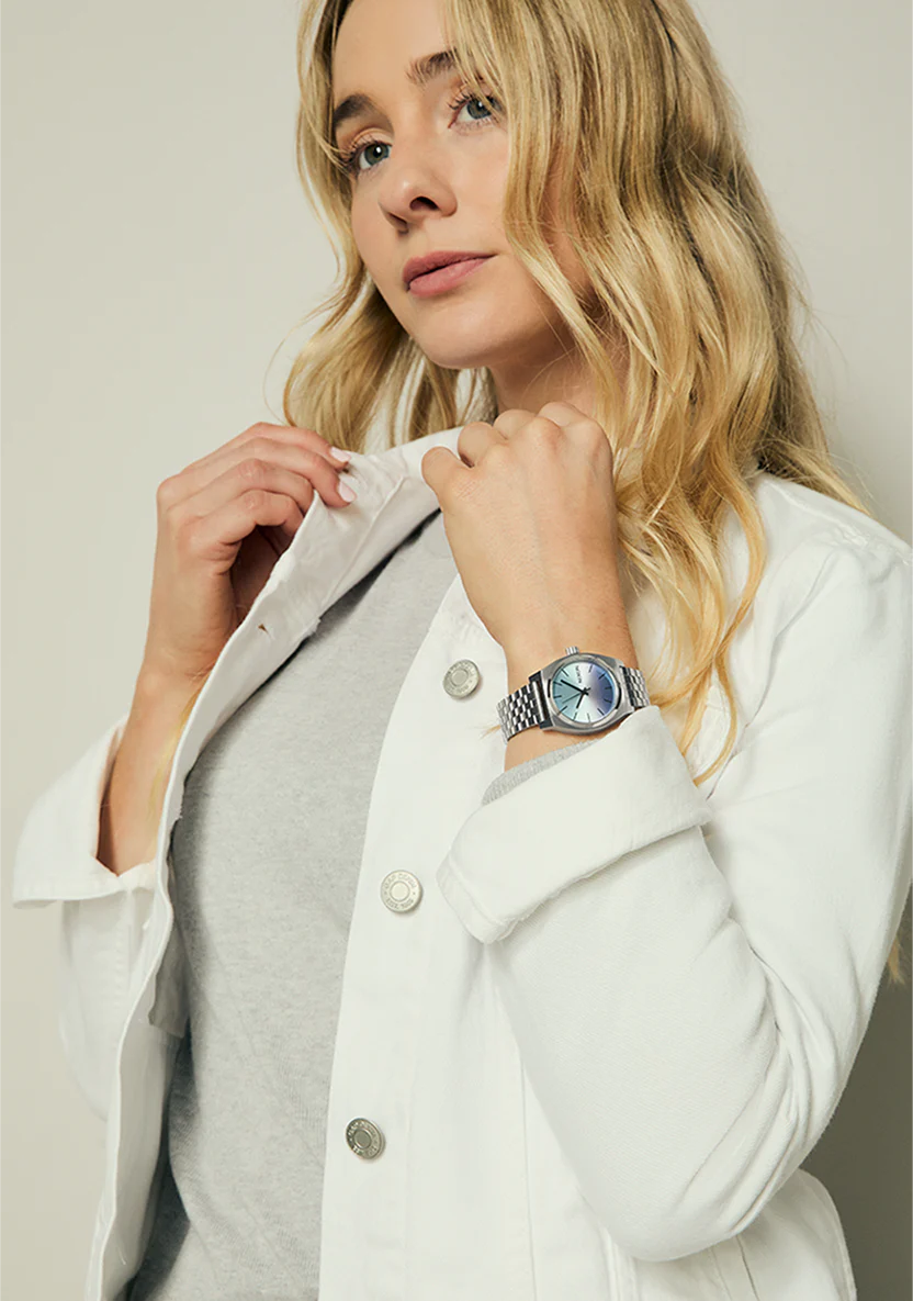 NIXON - A1130-5357 - Medium Time Teller Argento/Crepuscolo