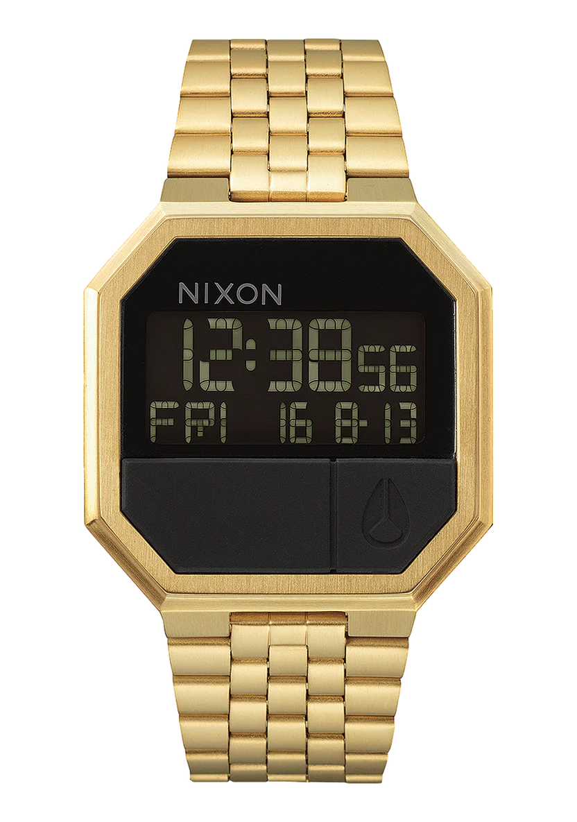Nixon Re Run A158-502 | Orologio Digitale Sportivo Oro 40mm Vista Frontale | Gioielleria CICCO
