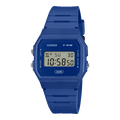 Casio Vintage F-91WB-2A1EF orologio digitale eco resina bio blu cronometro unisex