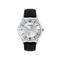 Orologio Breil Belmont EW0852 da uomo con quadrante bianco sunray, piccoli secondi e cinturino in pelle nera - CICCO Gioielleria