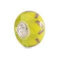 Trollbeads TGLBE-20273 Natura Incontaminata – Bead in vetro verde lime con dettagli ramati, collezione Thun by Trollbeads – CICCO Gioielleria