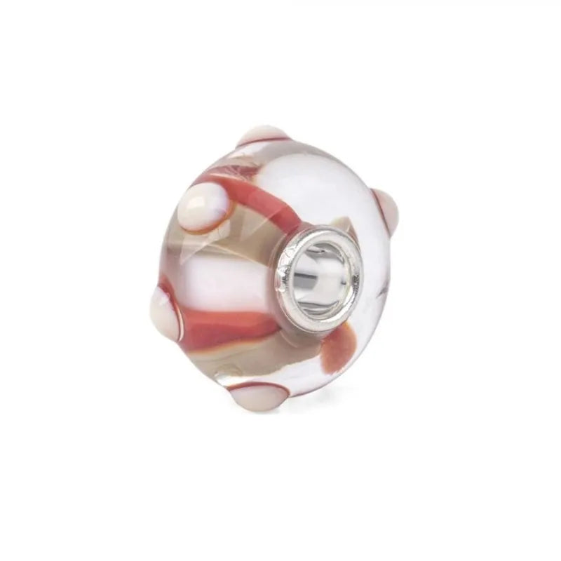 Trollbeads Pois Romantico TGLBE-20300 – Bead Vetro e Argento Thun