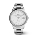 Orologio Daniel Wellington Iconic Link Automatic Silver Quadrante Bianco DW00100754 Vista Frontale | CICCO Gioielleria