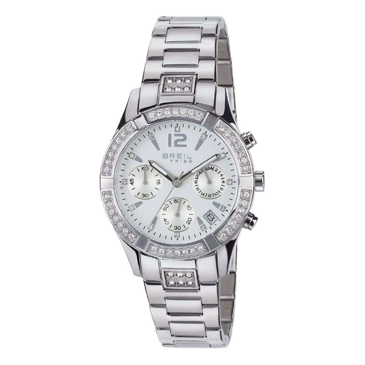 Breil C'est Chic EW0275, cronografo donna cassa acciaio 36mm quadrante bianco con cristalli – CICCO Gioielleria