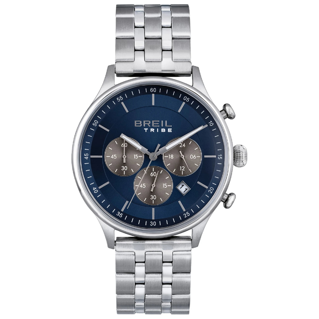 Breil Classy EW0642, cronografo uomo cassa slim 42mm quadrante blu sunray – CICCO Gioielleria