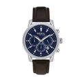 Orologio Breil Caliber EW0690 – Cronografo Uomo Quadrante Blu Pattern Righe Cinturino Pelle Marrone 43mm da Cicco Gioielleria