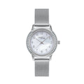 Breil Eye to Eye EW0805 | Orologio Donna Solo Tempo Madreperla Mesh Pavé Cristalli Vista Frontale | Gioielleria CICCO
