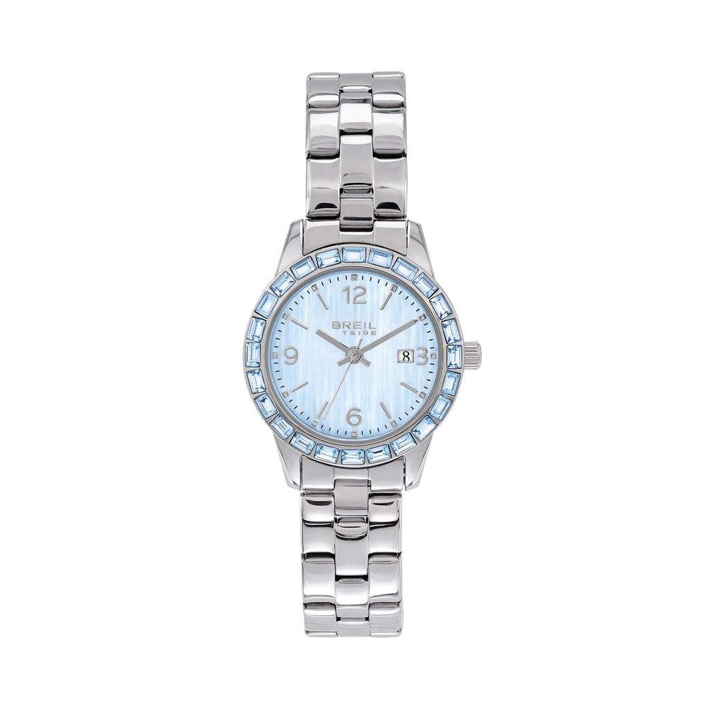 Orologio Breil Glow and Go EW0823 – Vista frontale – Orologio donna solo tempo celeste da Cicco Gioielleria