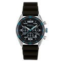 Breil Score EW0755 | Cronografo Uomo Urban Quadrante Nero Lunetta Anice Silicone 43mm Vista Frontale | Gioielleria CICCO