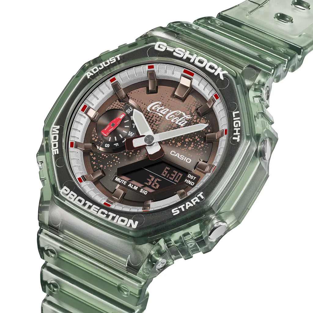 Casio G-SHOCK GA-2100CC-3A – Dettaglio quadrante Coca-Cola® – CICCO Gioielleria