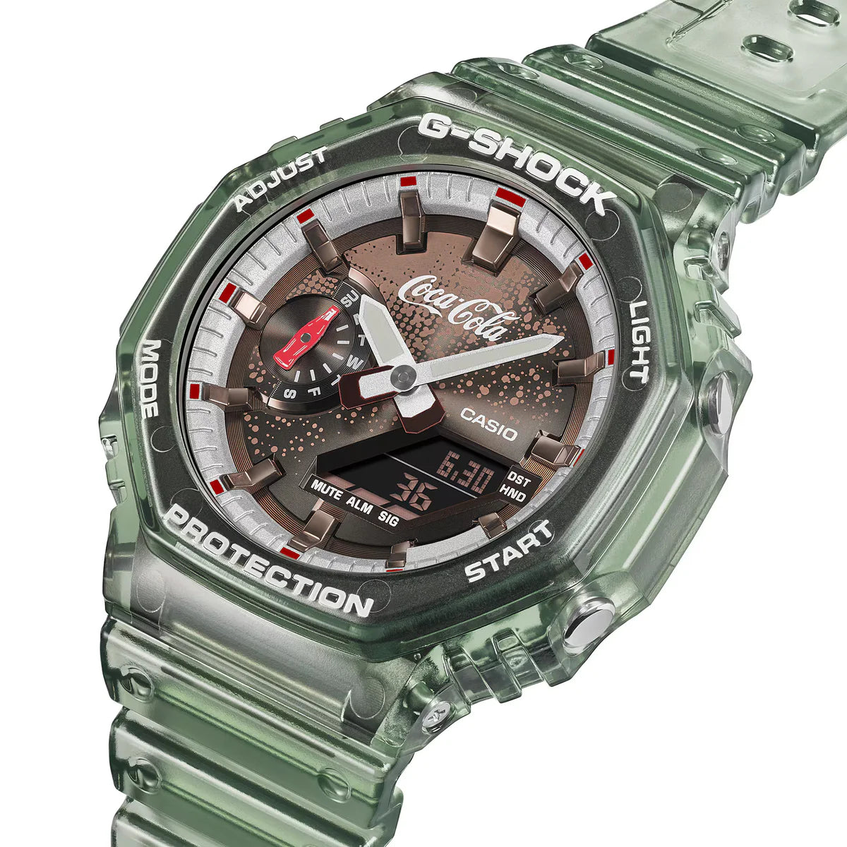 Casio G-SHOCK GA-2100CC-3A – Dettaglio quadrante Coca-Cola® – CICCO Gioielleria